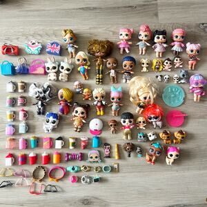 LOL Surprise Mixed Lot of Dolls, Pets and Accessories MGA EUC